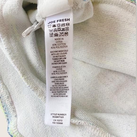 Joe Fresh 18-24M Sweet Heart Melange Knit Sweatshirt Peplum Top - Picture 5 of 5